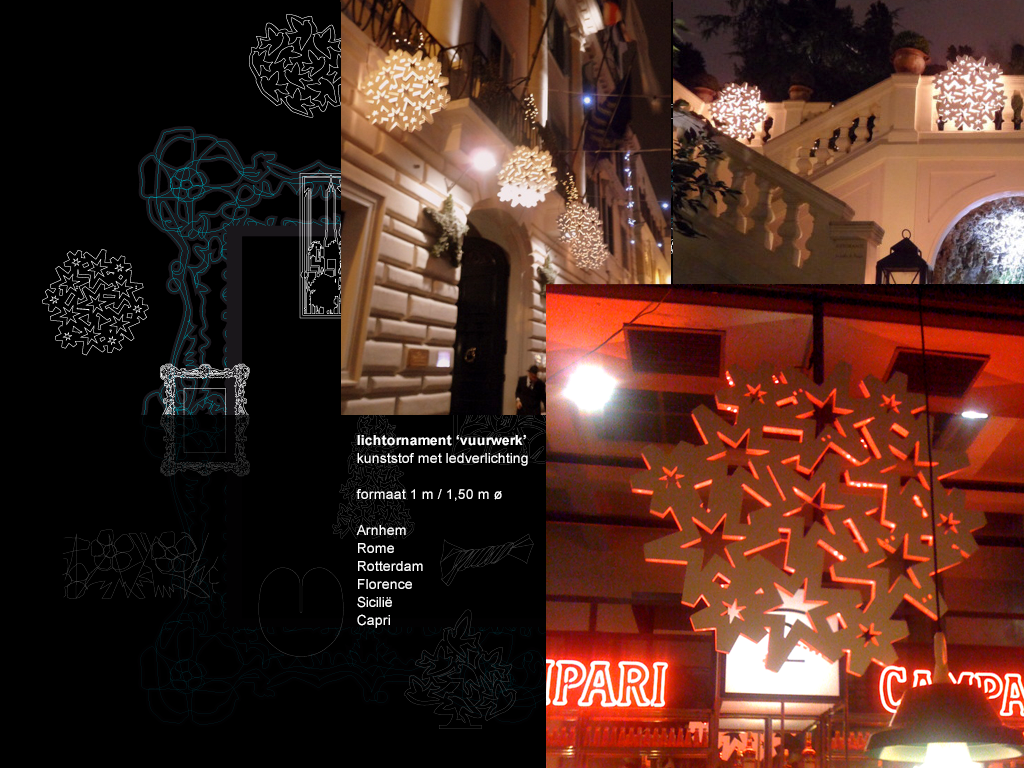 lichtornament met ledverlichting, feestverlichting, kerst straatverlichting