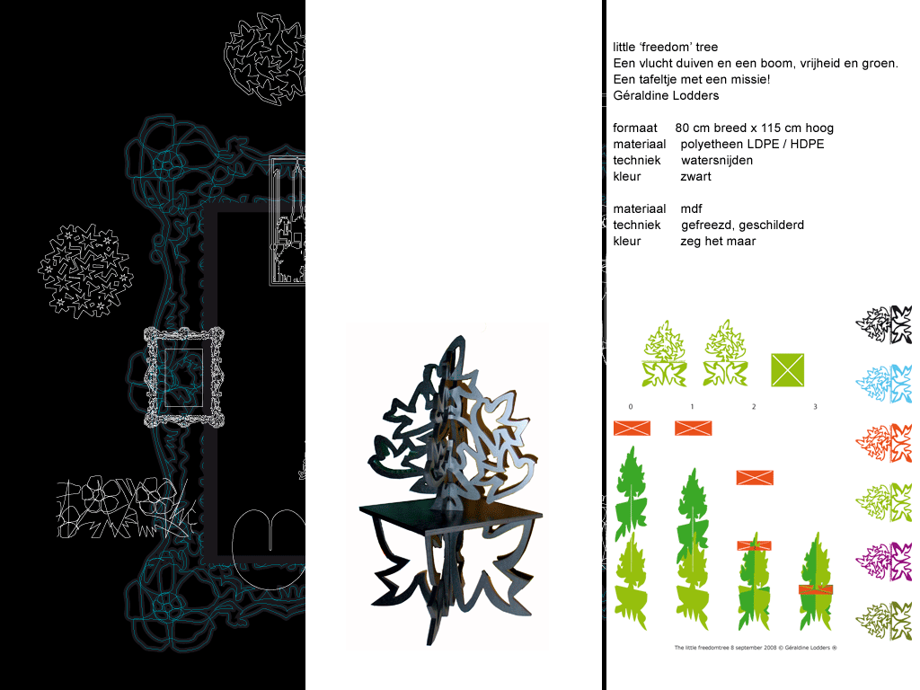 kerstboom freedomtree hekwerk decor kostuums straatverlichting duifornament tafel let's recreate